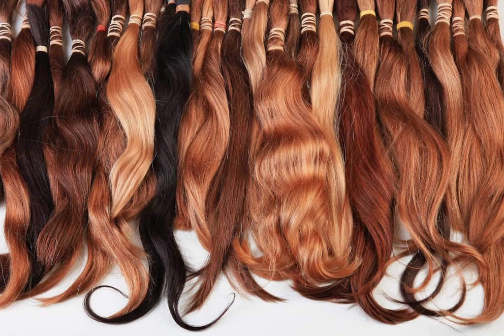 Extensions de cheveux russes naturelles